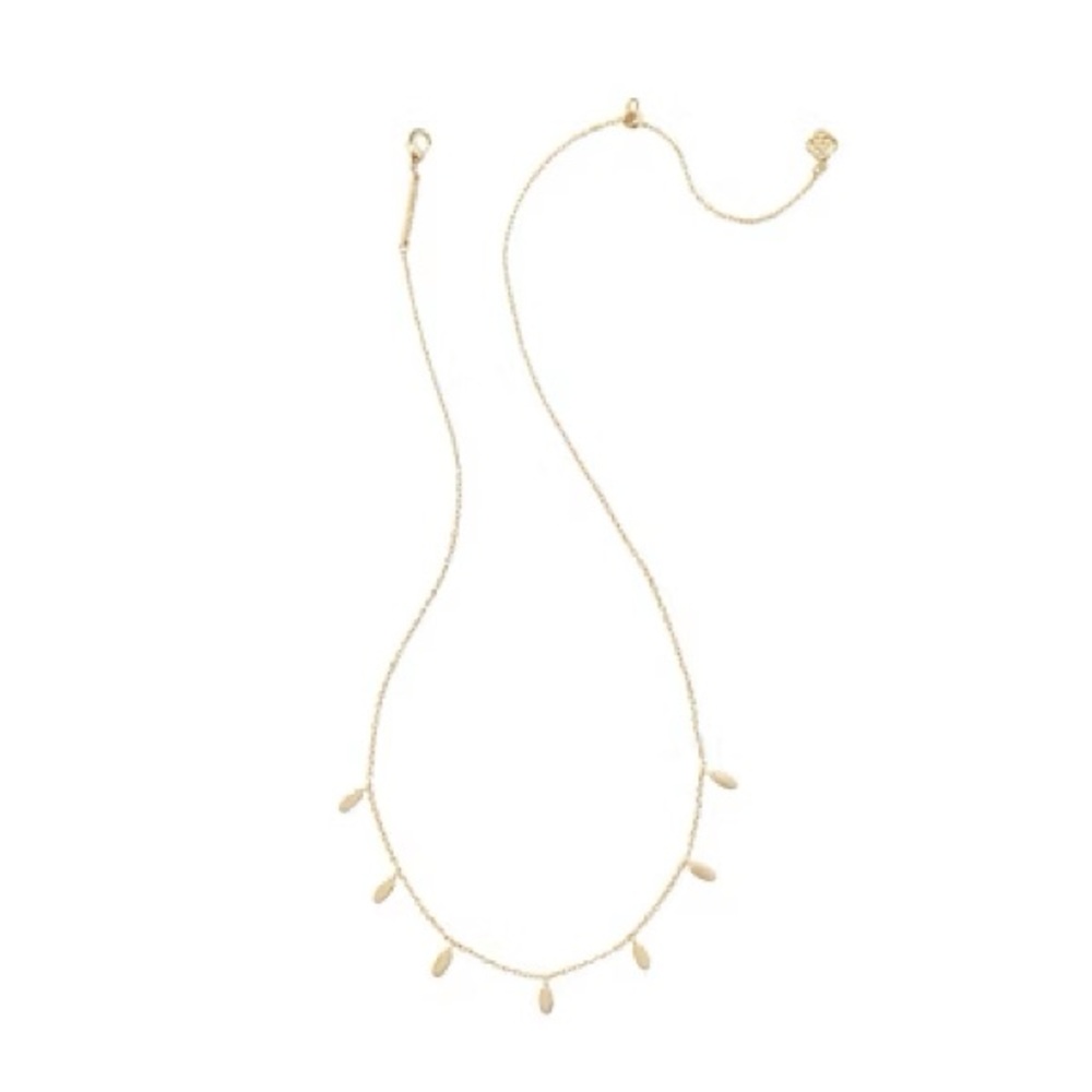 Kendra Scott Jaimee 14K Gold Plated Teardrop Charm Layering Necklace
